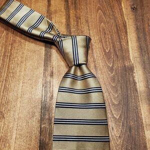 JoS. A. Bank Executive Gold Horizontal Stripe Men's Tie